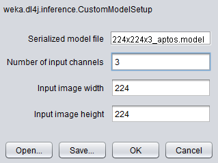 Dl4jCNNExplorer Settings
