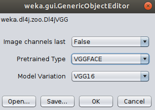 Dl4jVGG Settings