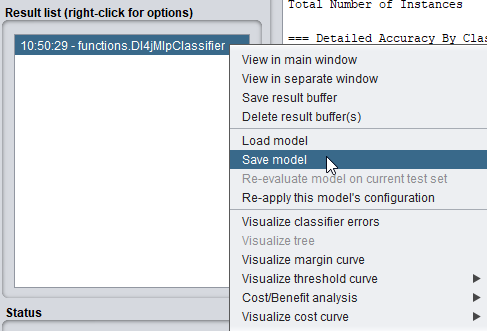 Saving a Dl4jMlpClassifier