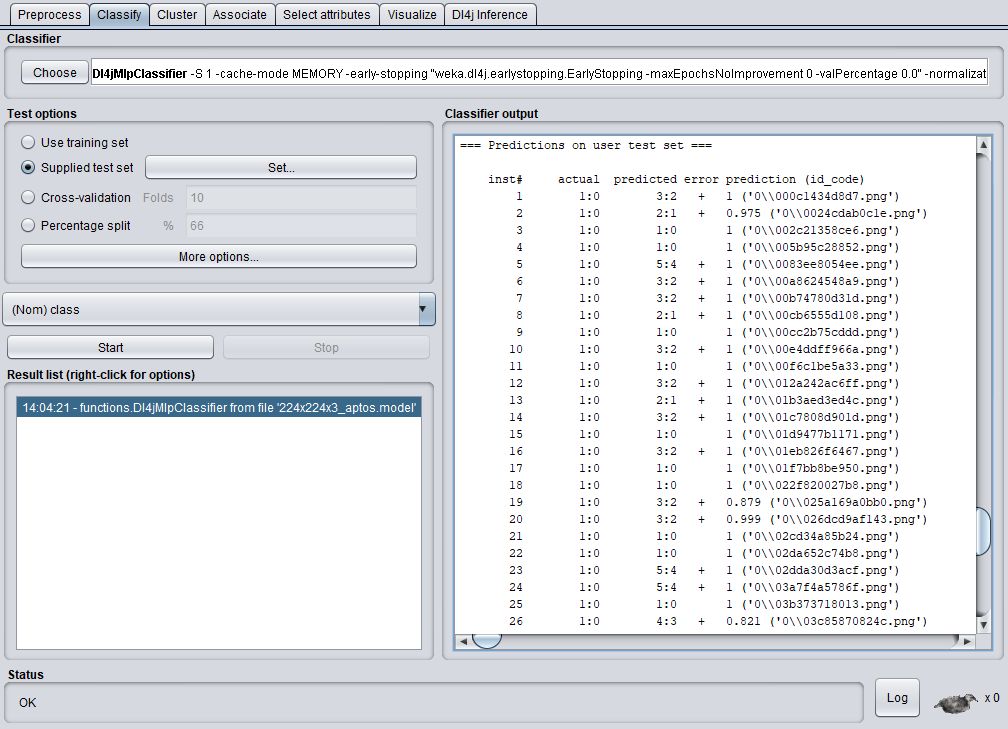 Evaluation Output